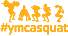 illustration of people squatting with hashtag YMCA Squat